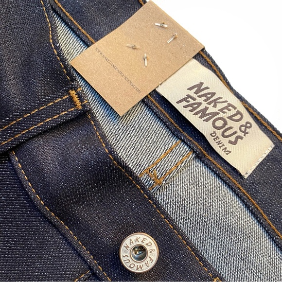 NWT Naked & Famous Strong Guy Nightshade Stretch Selvedge Denim - Picture 7 of 8
